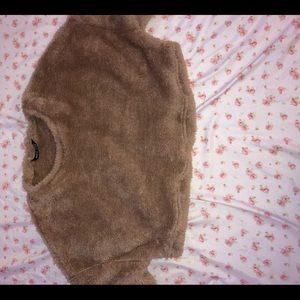 Teddy Bear Crop Top Sweater